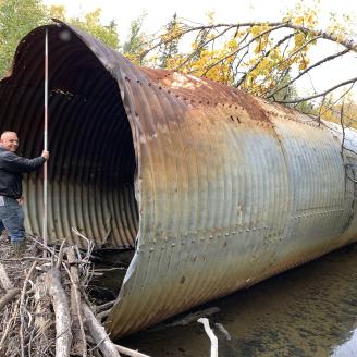 Obstruction removal conservation practice in Alaska