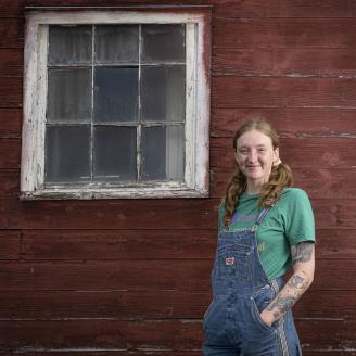 Nichki Carangelo and Laszlo Lazar operate Letterbox Farm, a diversified organic farm in Hudson, New York, where they grow vegetables, greens, herbs and flowers and raise chickens, pigs and rabbits for their Community Supported Agriculture (CSA) program, online sales, and farm stand.
Here, Katelyn Neff is a recent graduate of Environmental Science where she focused on ecology. It’s her first season as a part of the farm crew, and since her dream is to incorporate scientific study and agriculture on her o