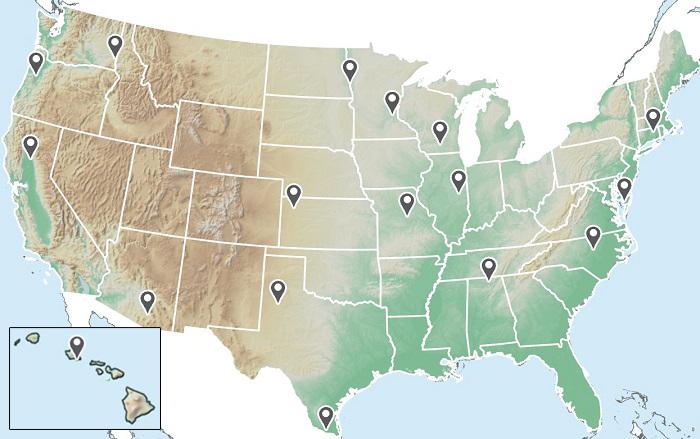 map of US