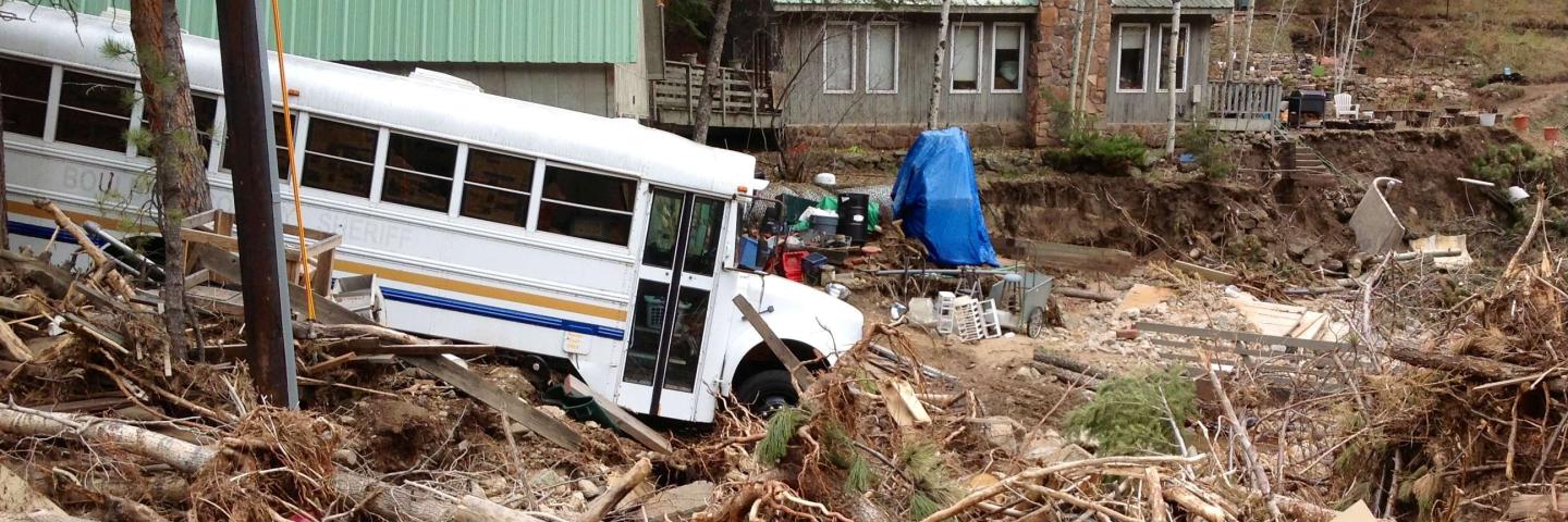 Flood Destruction and Debris