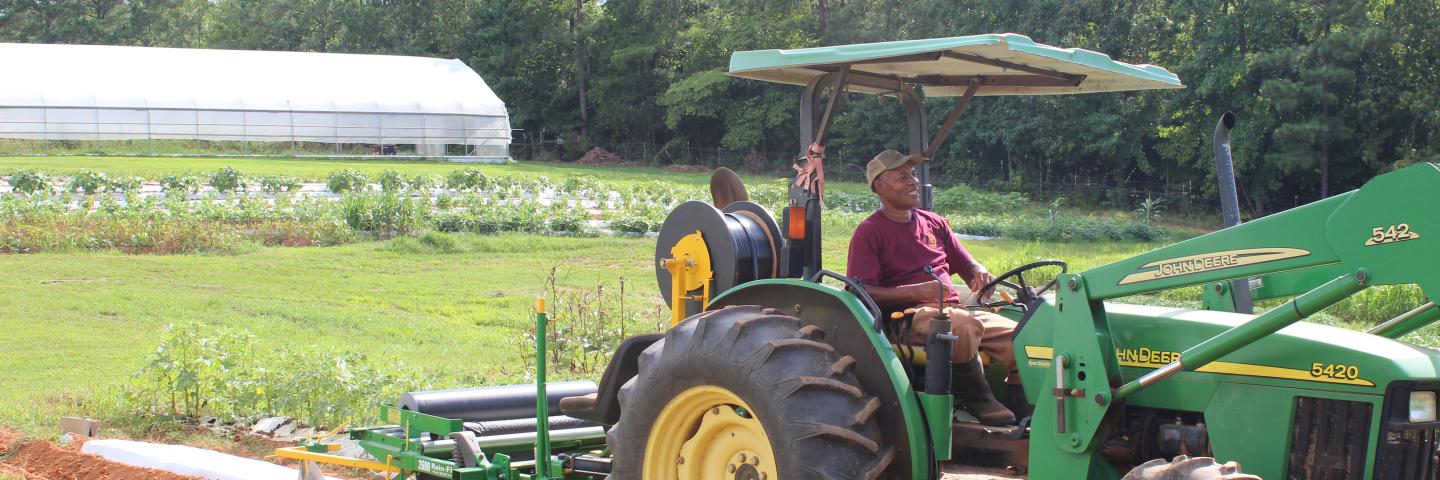 Gene Thornton of Sneaky Crow Farm in Roanoke, Alabama