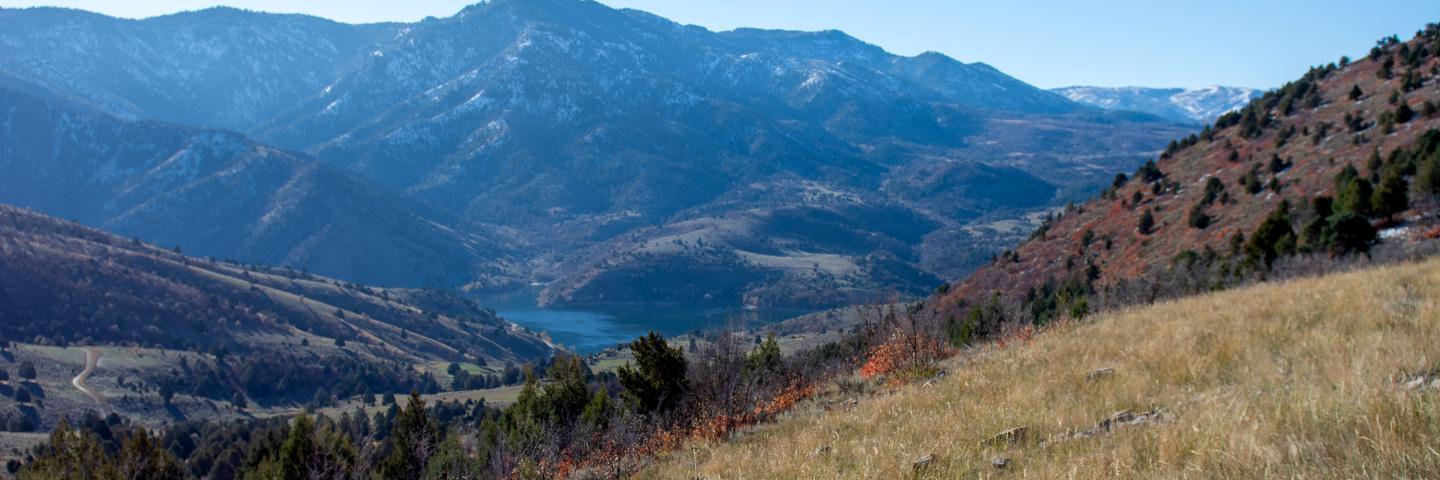 Porcupine Reservoir in Cache County, Utah.
