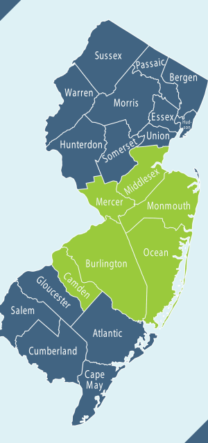 Central Jersey Fund Pool Counties