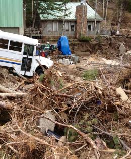 Flood Destruction and Debris