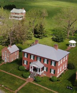 Aerial view of Virginia farm